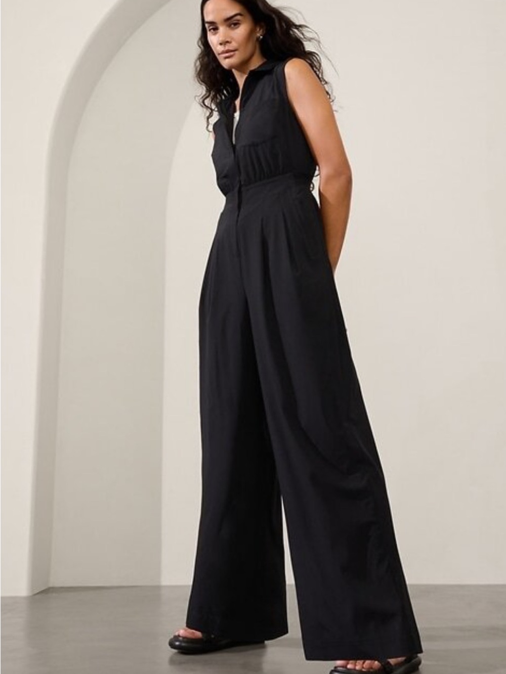 NWT Athleta Brooklyn Heights Jumpsuit in Black - size 16 NEW